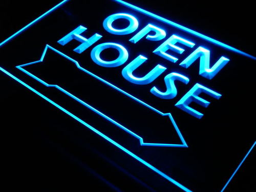 Open House Real Estate Decor Neon Light Sign